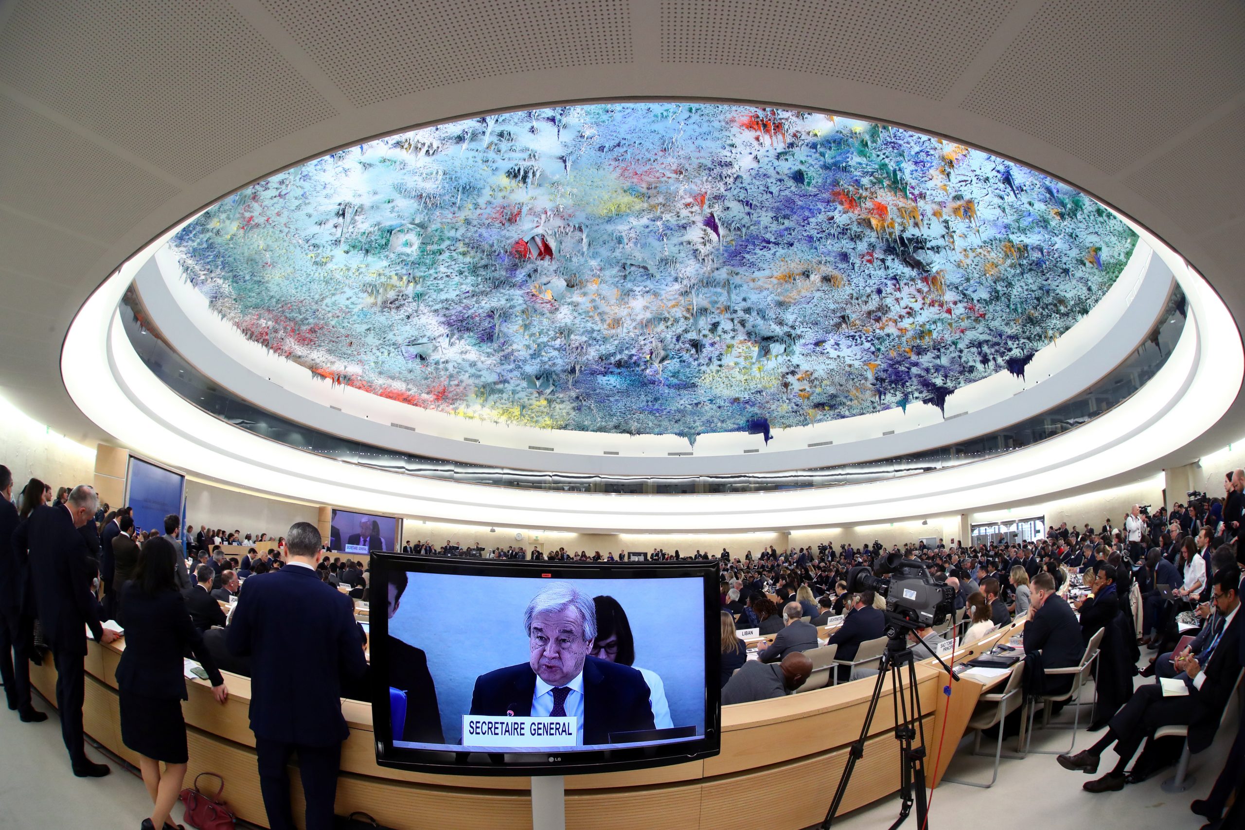 General view during a session of the Human Rights Council at the United Nations in Geneva, Switzerland, 24 February 2020. Reuters, Denis Balibouse.
